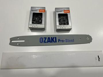 Ozaki zaagblad s40 + 2 Stihl kettingen, Tuin en Terras, Hand-tuingereedschap, Ophalen of Verzenden, Nieuw