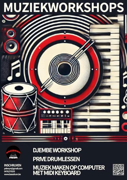 Volg muzieklessen bij BASSDRUM, Contacten en Berichten, Muziek maken en Bandleden