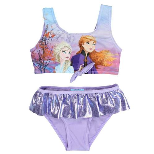 Disney Frozen Bikini Lila - Maat 98/104 - 110/116 - 122/128, Kinderen en Baby's, Kinderkleding | Kinder-zwemkleding, Nieuw, Bikiniset