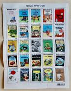 Kuifje Hergé postzegels 1907-2007, Verzamelen, Ophalen of Verzenden, Kuifje, Zo goed als nieuw, Overige typen