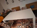 Hoogglans witte eettafel 160cm x 90cm x 85cm, Huis en Inrichting, Tafels | Eettafels, Ophalen, Gebruikt, 50 tot 100 cm, 150 tot 200 cm
