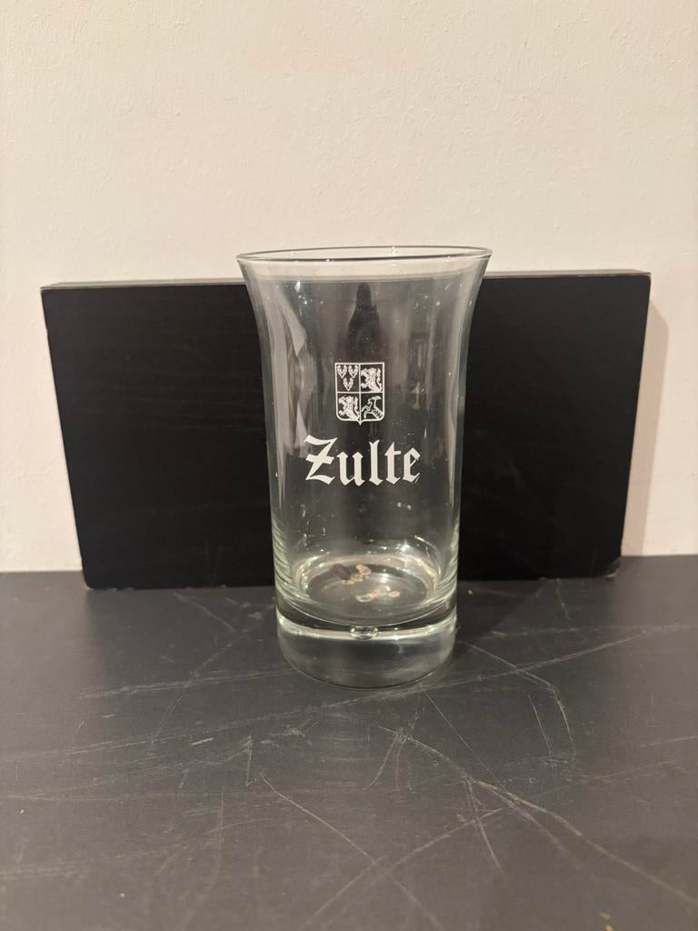 Oud bierglas Zulte, Ophalen of Verzenden, Zo goed als nieuw, Glas of Glazen, Overige merken
