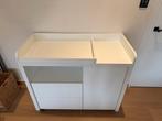 Op maat gemaakte baby-commode met lades - wit, 105 cm ou plus, Comme neuf, Enlèvement, 50 à 70 cm
