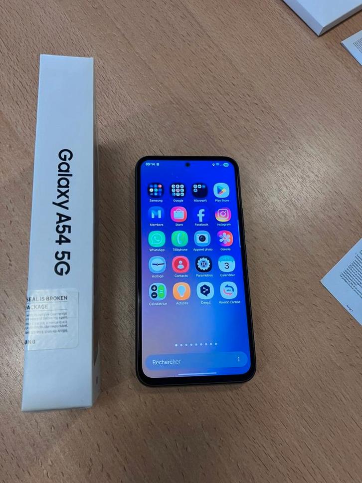 Samsung Galaxy A54 / 5G / 128 Go avec accessoires, Télécoms, Téléphonie mobile | Samsung, Comme neuf, Galaxy A, 128 GB, Sans abonnement