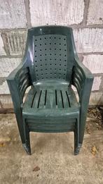 Tuinstoelen 7 stuks, Ophalen, Gebruikt, Plastic, Stapelbaar