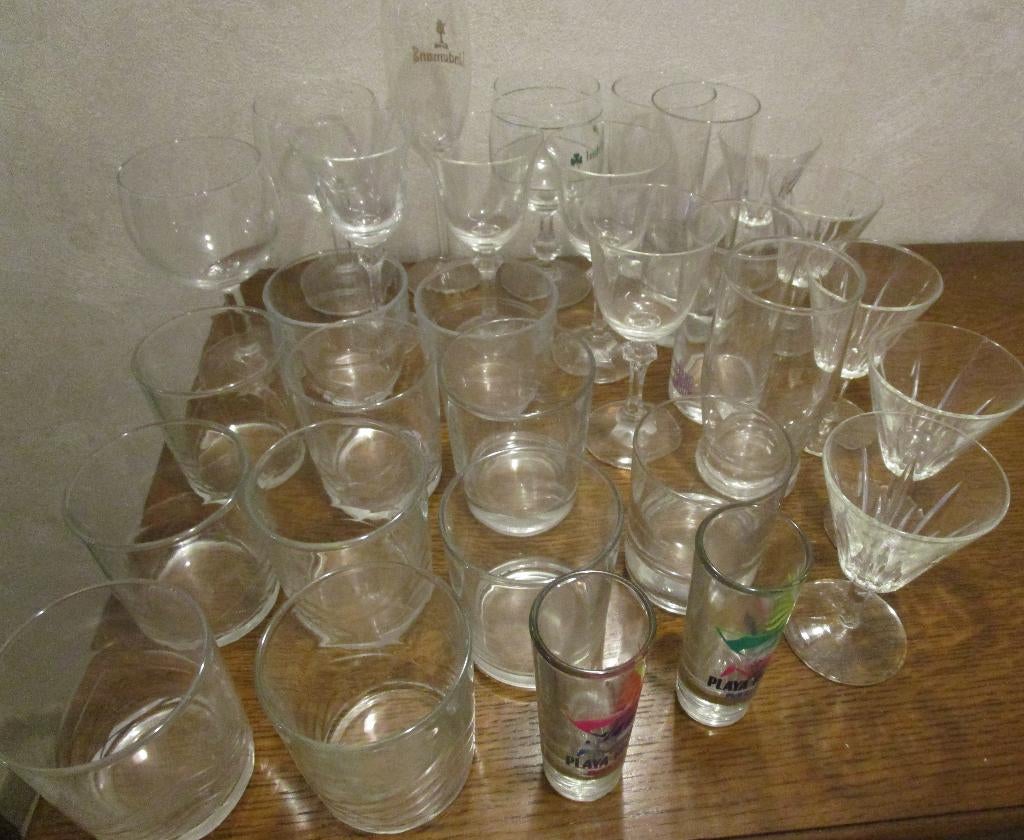 lot glazen, Maison & Meubles, Cuisine | Vaisselle, Enlèvement, Utilisé, Verre, Verre ou Verres
