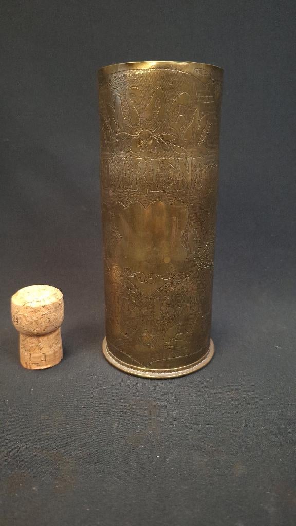 WO1 Franse 65 mm Bergkanone huls LEEG, Enlèvement ou Envoi