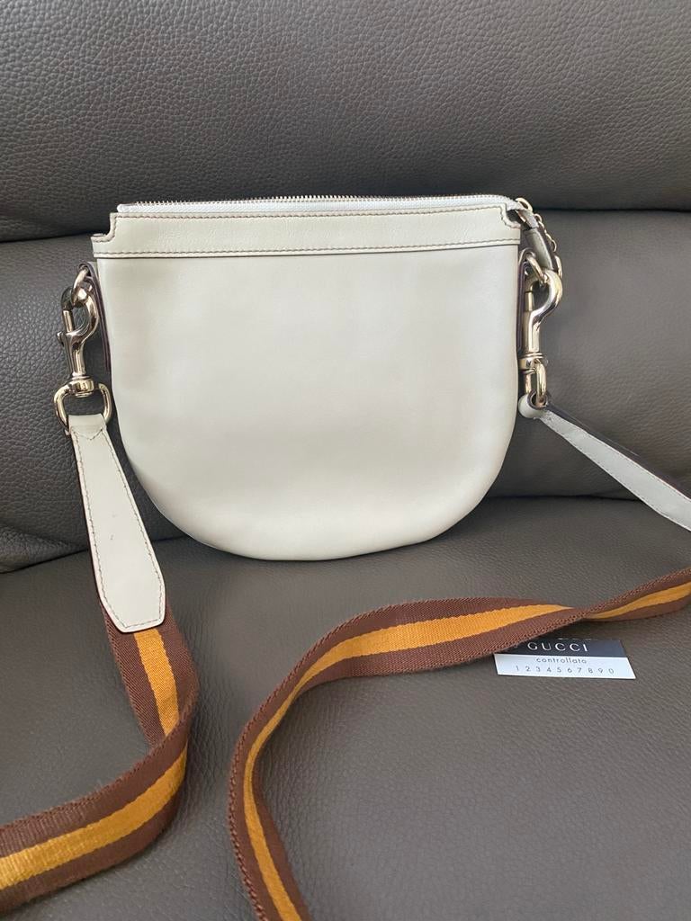 Sac à bandoulière Gucci vintage  blanc/creme, Enlèvement ou Envoi, Comme neuf, Blanc