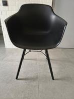 Set van 6 zwarte kuipstoelen, Ophalen, Zwart, Zo goed als nieuw, Modern