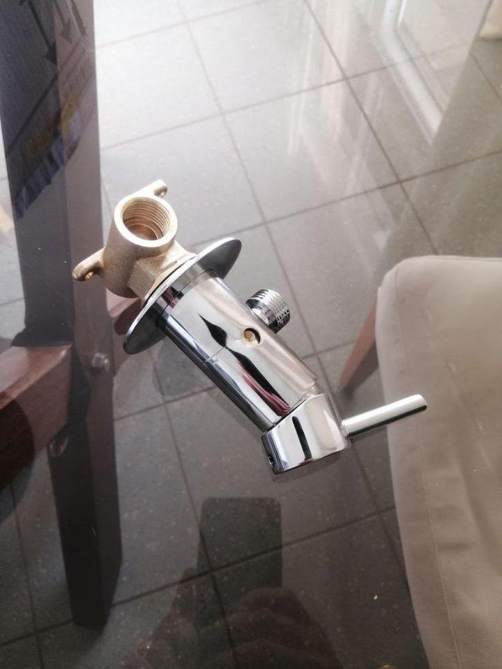 Robinet encastré pour douchette, Doe-het-zelf en Bouw, Sanitair, Zo goed als nieuw, Kraan, Chroom, Ophalen of Verzenden