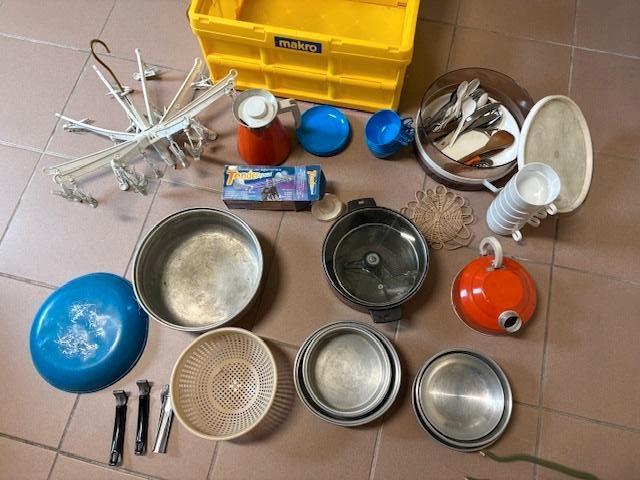 Pakket kampeergerief, Caravans en Kamperen, Kampeergereedschap, Gebruikt, Ophalen of Verzenden