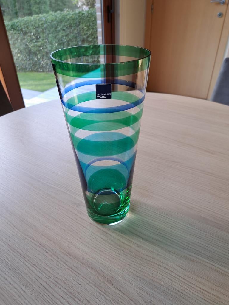 Vase LEONARDO, Moins de 50 cm, Verre, Utilisé, Vert