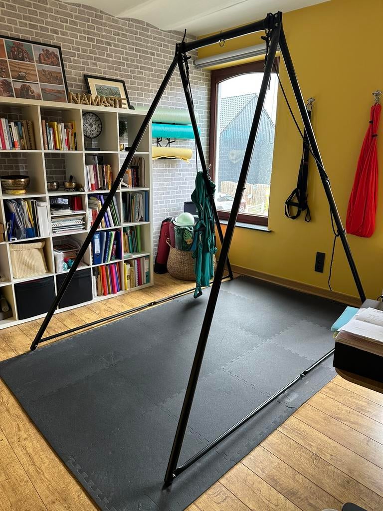 Balancoire yoga aérien, Sports & Fitness, Yoga & Pilates, Enlèvement, Utilisé, Accessoire de yoga