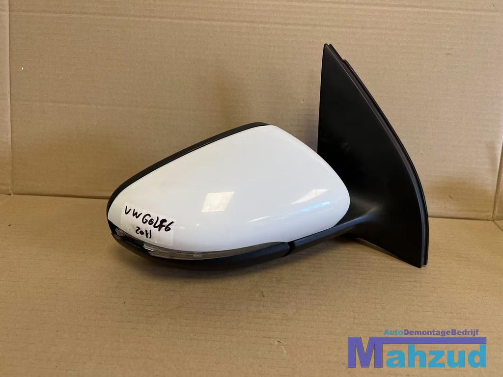 VW GOLF 6 Wit rechts spiegel buitenspiegel 2009-2013, Autos : Pièces & Accessoires, Rétroviseurs, Volkswagen, Utilisé