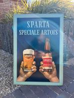 Sparta speciale artois blikken reclamebord, Ophalen, Zo goed als nieuw, Reclamebord