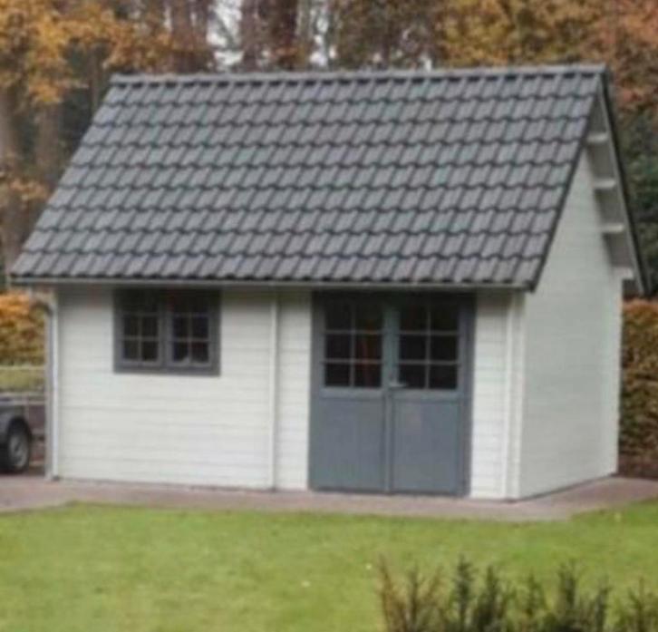 Tuinhuis in Engelse Cottage stijl (Grandcasa Tinos) 4X5 M, Tuin en Terras, Tuinhuizen, Gebruikt, Tuinhuis, Hout, 500 cm of meer