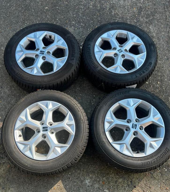 Seat Ibiza 2022 FR Velgen met Banden, Auto-onderdelen, Banden en Velgen, Banden en Velgen, 15 inch, 185 mm, Personenwagen, Nieuw