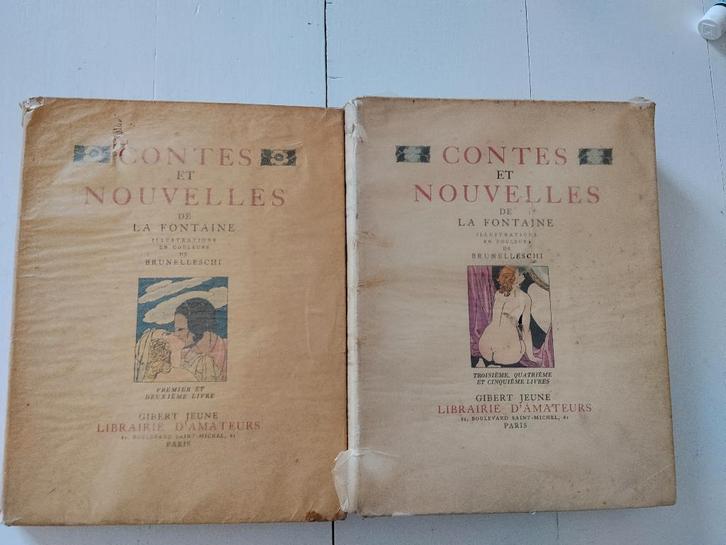 LA FONTAINE - Contes et Nouvelles - BRUNELLESCHI - 2 Vol., Livres, Livres Autre, Utilisé, Enlèvement ou Envoi