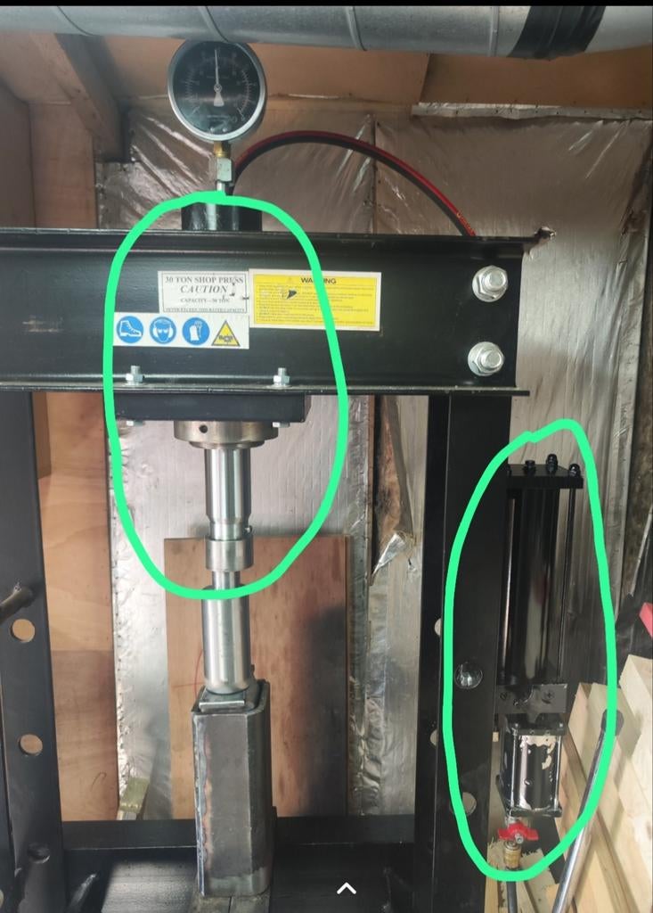 Werkplaatspers 30ton unit, Doe-het-zelf en Bouw, Gereedschap | Overige machines, Ophalen