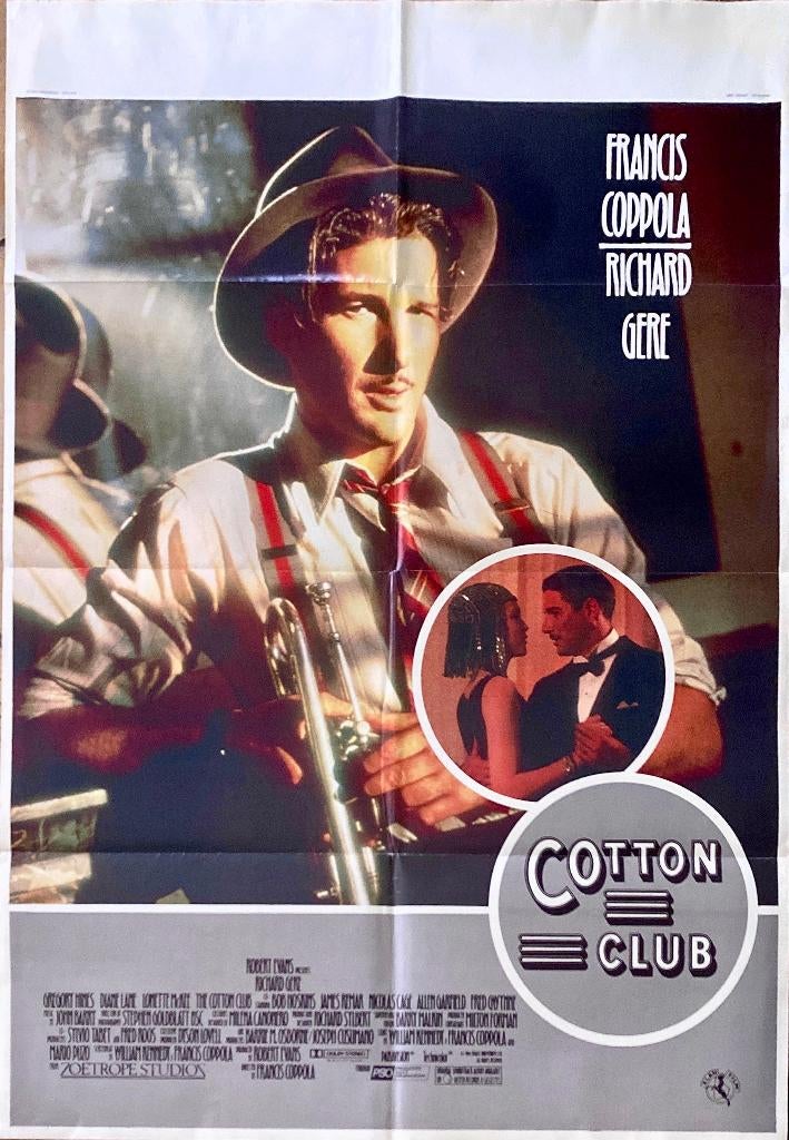 Originele Engelse poster van „The Cotton Club”, Rechthoekig Staand, Deurposter of groter, Ophalen of Verzenden, Zo goed als nieuw