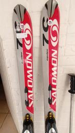 salomon ski's + stokken + zak, Sport en Fitness, Ophalen, 140 tot 160 cm, Gebruikt, Salomon