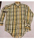 Blouse vintage Country Gent taille L rayée à rayures, Enlèvement ou Envoi, Comme neuf, Jaune, Tour de cou 41/42 (L)