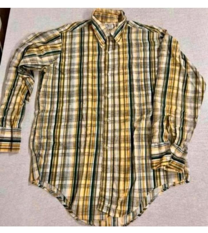 Blouse vintage Country Gent taille L rayée à rayures, Vêtements | Hommes, Chemises, Comme neuf, Tour de cou 41/42 (L), Jaune, Enlèvement ou Envoi