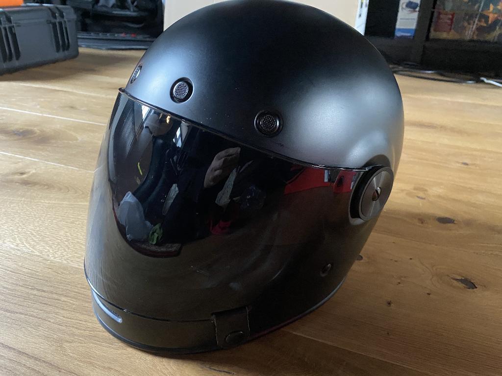 Bell Bullitt MAT ZWART (maat M), Motoren, Kleding | Motorhelmen, Heren, Integraalhelm, M, Overige merken, Tweedehands, Ophalen of Verzenden