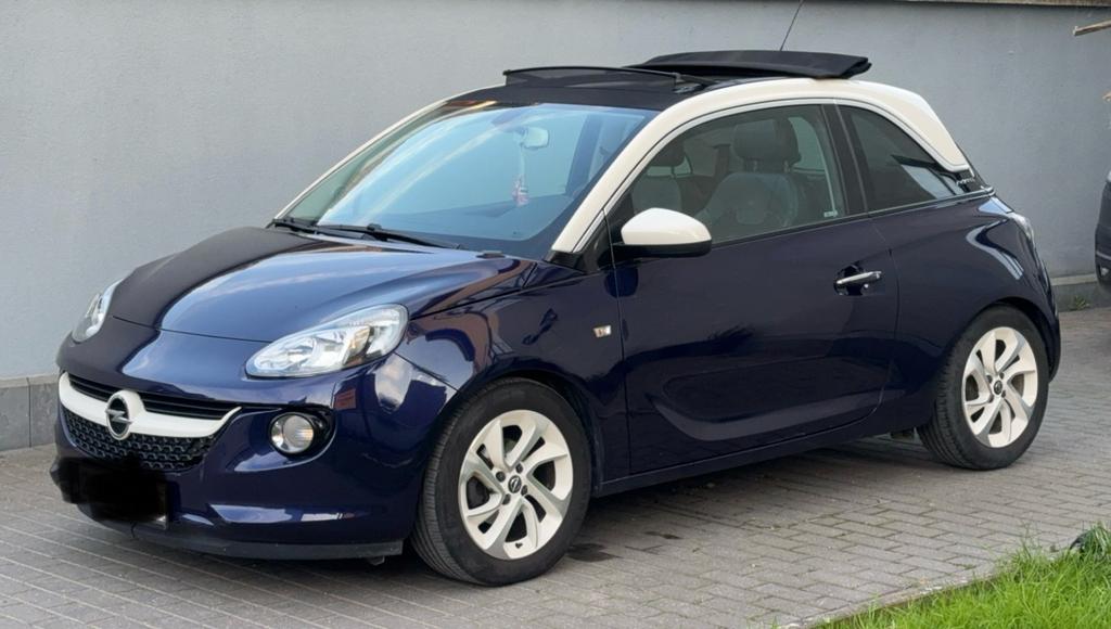 Opel Adam 1.4 Openlucht — 2017, Auto's, Opel, 4 zetels, ADAM, Zwart, Blauw