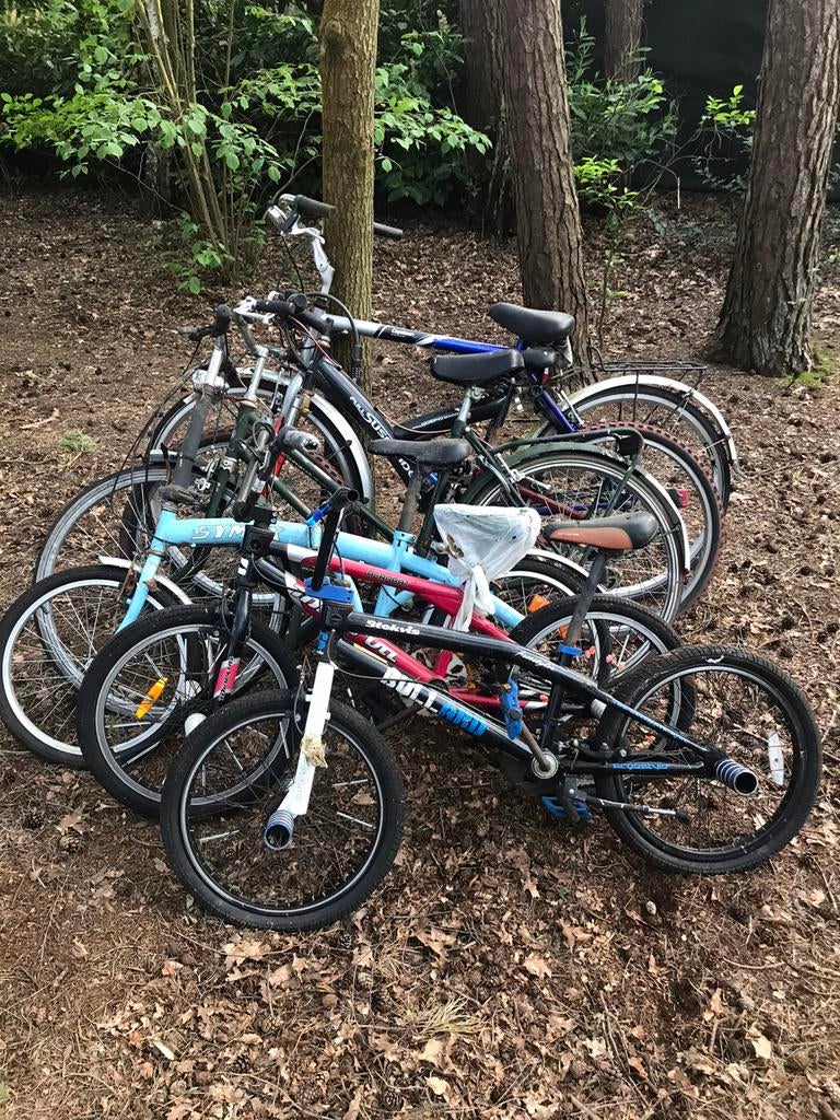 Lot gebruikte fietsen na te kijken, Gebruikt, Vering, Overige maten, Meer dan 20 versnellingen