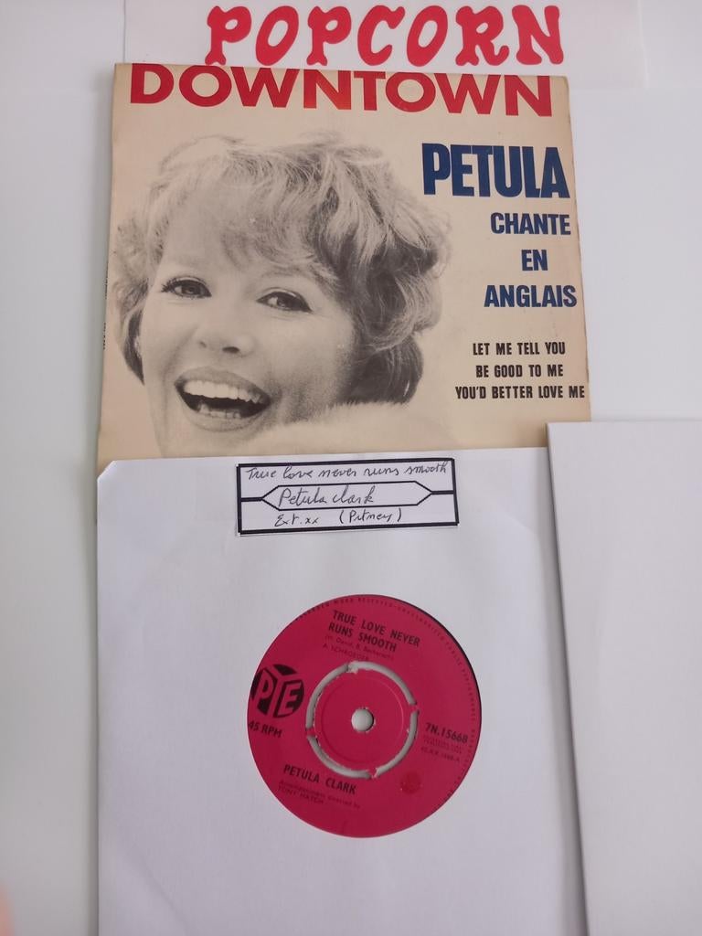 PETULA CLARK. POPCORN OLDIES 60s . 2 X 45T, EP, Enlèvement ou Envoi, EP