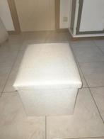 Poef met opbergruimte, Gris, Comme neuf, Enlèvement, Moins de 10 m²