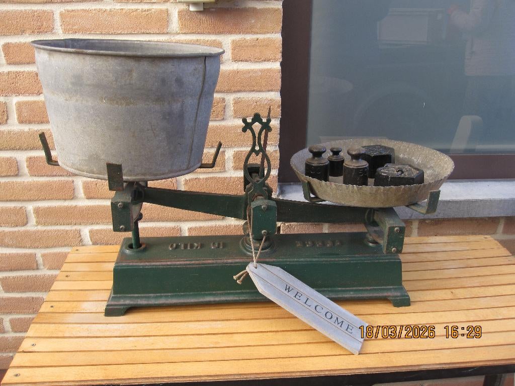 Oude weegschaal, Antiek en Kunst, Ophalen