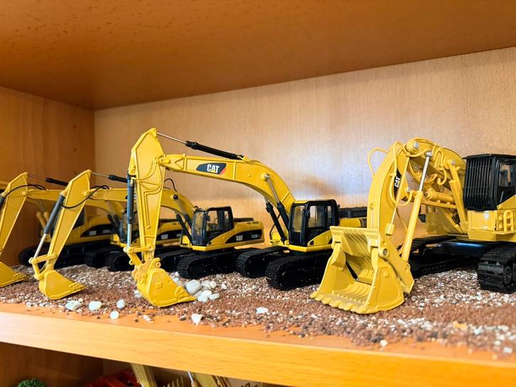 Collection machines Caterpillar 1/50ieme Norscott, Collections, Jouets miniatures, Enlèvement ou Envoi