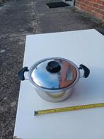 RVS Kookpan met Deksel, Ophalen, Gebruikt, Inox, Koekenpan of Braadpan