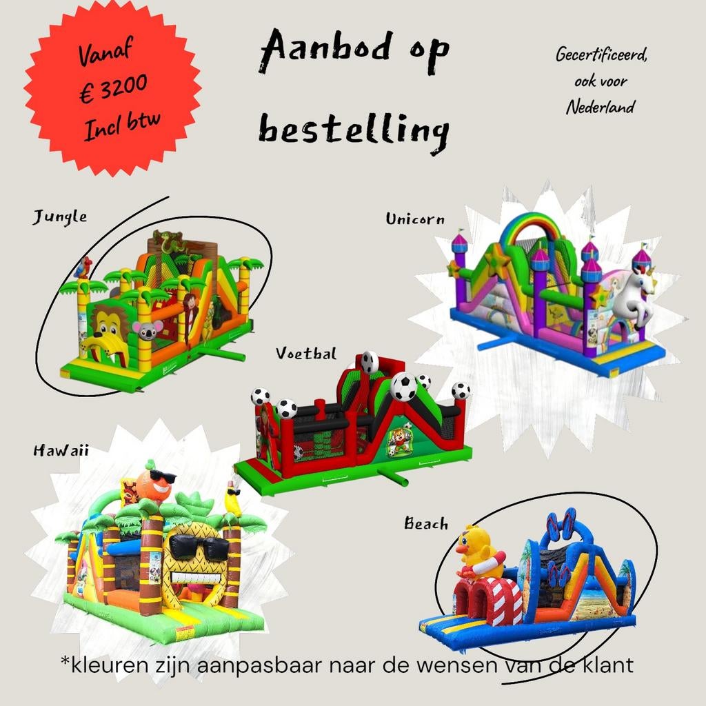 Springkastelen te koop nieuw, Ophalen