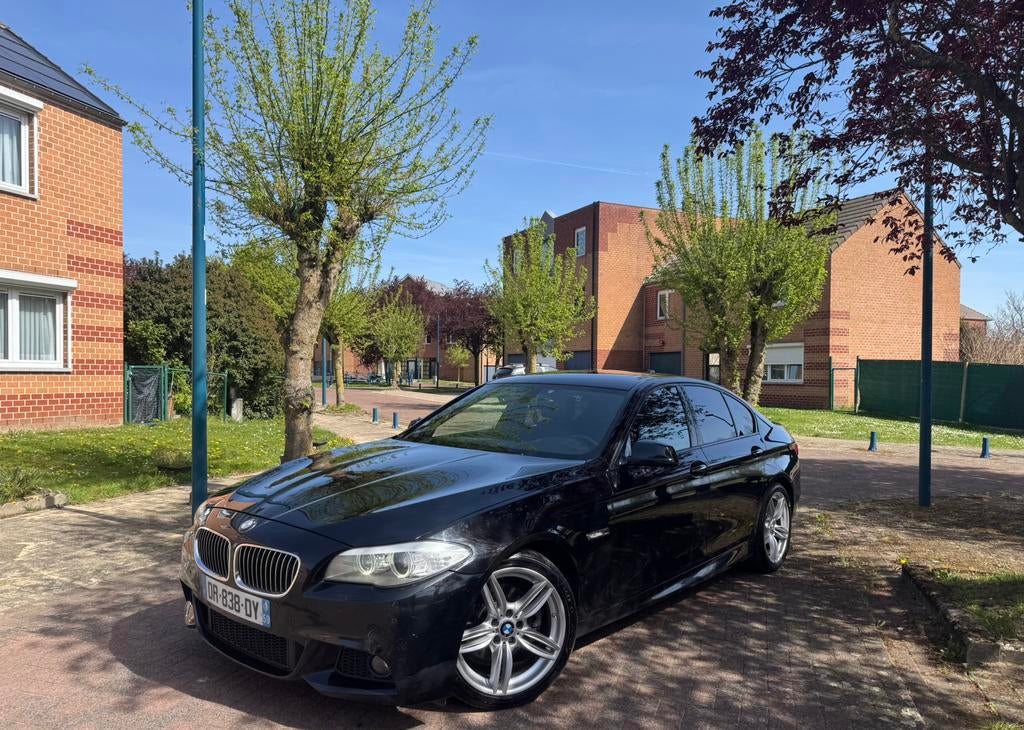 BMW Serie 5 520D 2012 Pack M, Auto's, Automaat, Euro 5, Zwart, Leder
