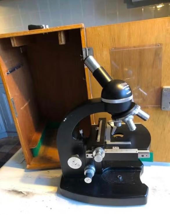 Erma microscoop 1971, Ophalen, Gebruikt, 1000x of meer, Biologische microscoop