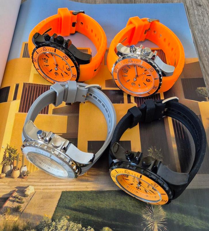 Lot horloges zomer collectie nieuw watches
partij verzamelin, Handtassen en Accessoires, Sporthorloges, Nieuw, Oranje, Verzenden