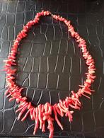Halsketting bloedkoraal zeer mooie diep rode kleur, Ophalen