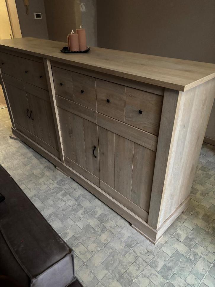 Commode, Maison & Meubles, Armoires | Dressoirs, Utilisé, Avec tiroir(s), Avec porte(s), Avec tablette(s), Chêne, Teck, Enlèvement