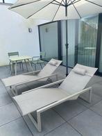 Chaise longue Royal Botania Ninix, Jardin & Terrasse, Chaises longues, Enlèvement, Comme neuf, Inox, Mobile