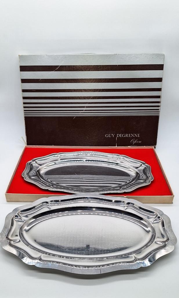 Vintage grote serveerschalen van Guy Degrenne, Antiek en Kunst, Antiek | Schalen, Ophalen of Verzenden
