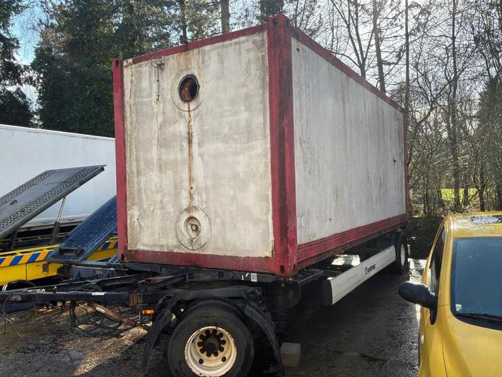 Krone AZ semi-remorque 2019 avec conteneur, Autos, Camions, Entreprise, Remorques et Semi-remorques, Autres carburants