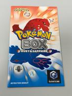 Livret PAL manuel jeu Pokemon Box Ruby & Sapphire GameCube, Consoles de jeu & Jeux vidéo, Jeux | Nintendo GameCube, Enlèvement ou Envoi