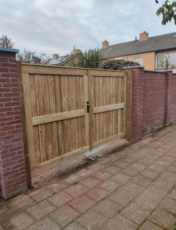 Tuinpoorten, Tuin en Terras, Tuinpoorten, Nieuw, Draaipoort, Hout, 150 tot 200 cm, 150 tot 200 cm, Ophalen of Verzenden