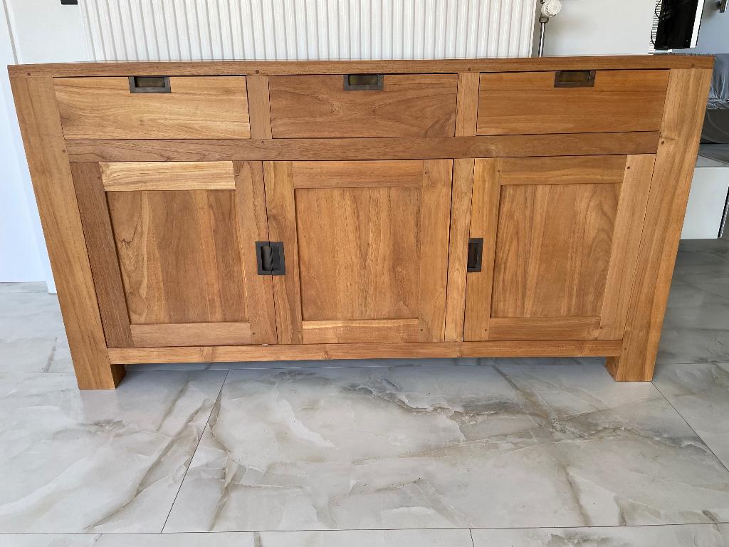 Dressoir teak 1m60, Ophalen, Zo goed als nieuw, Teakhout