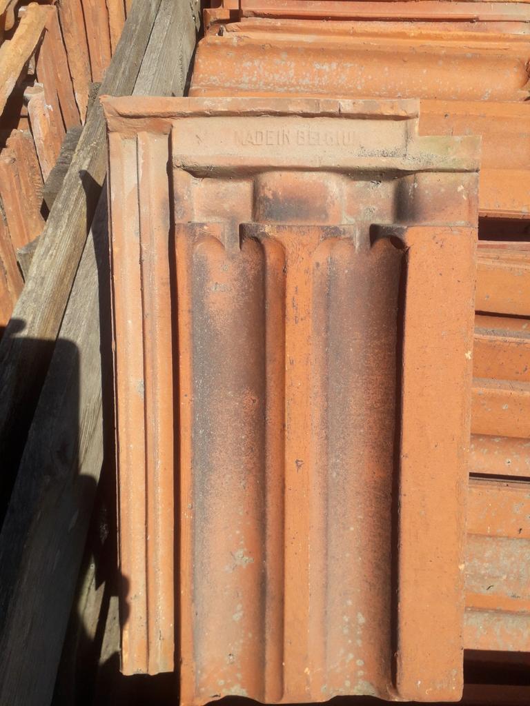 Gratis oude dakpannen., Ophalen, Gebruikt, Steen of Klei, Dakpannen