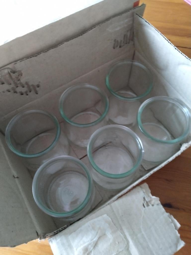 18 weckpotten zonder denksel - inhoud 3/8 liter, Huis en Inrichting, Overige typen, Ophalen of Verzenden, Zo goed als nieuw, Glas