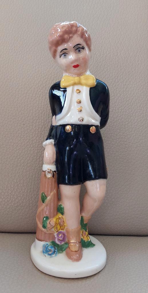 Geglazuurd porceleinen beeldje Holland Mold, Verzamelen, Beelden en Beeldjes, Zo goed als nieuw, Mens, Ophalen